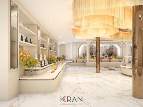 รับออกแบบตกแต่งภายในห้องพระ